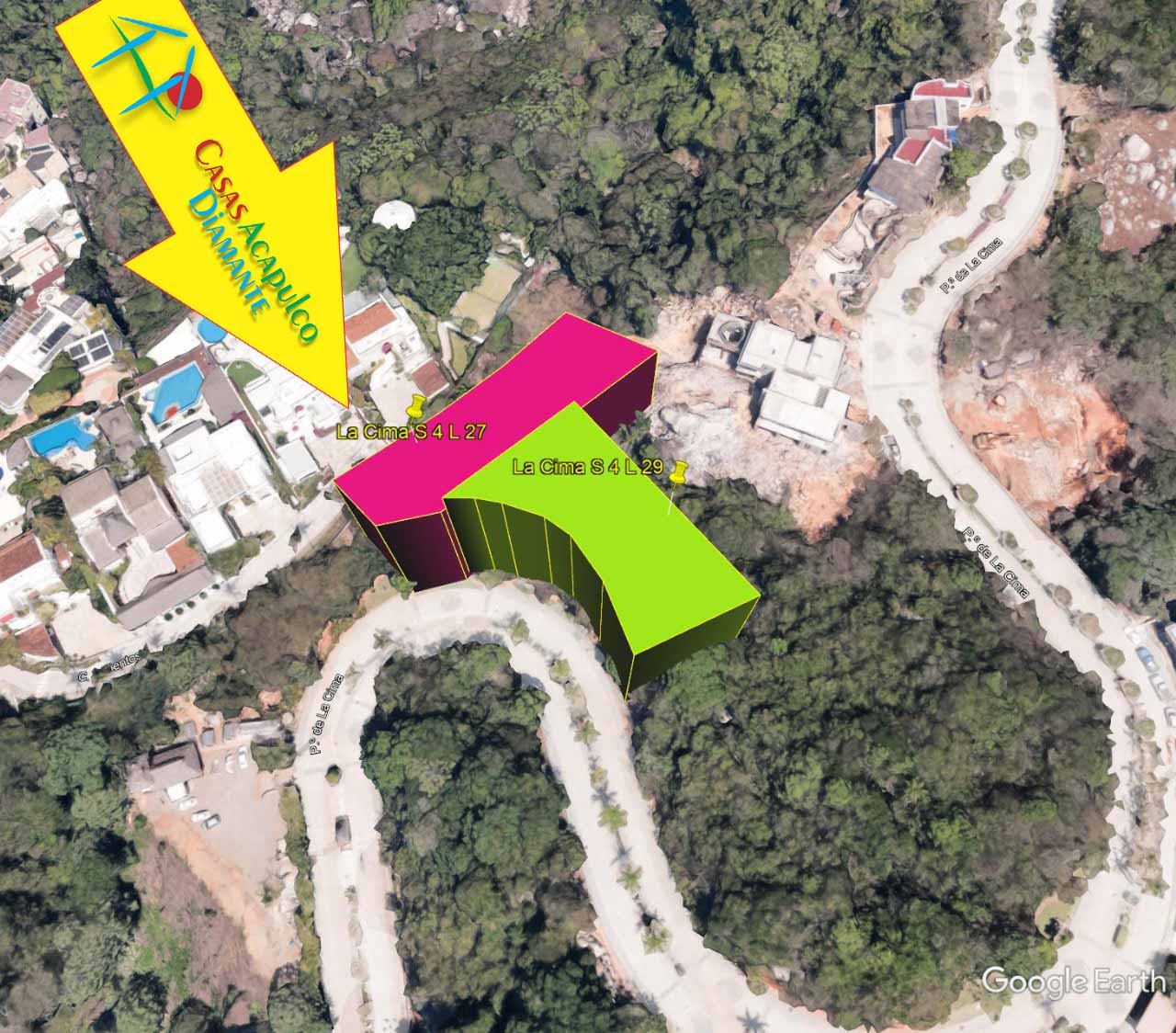 Terreno La Cima S4 L27 y 29 - Vista aérea 1